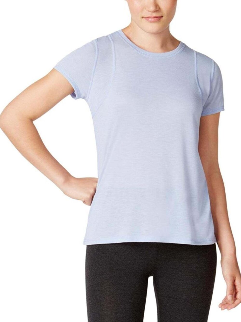 Calvin Klein Womens Epic Pleated Back Top